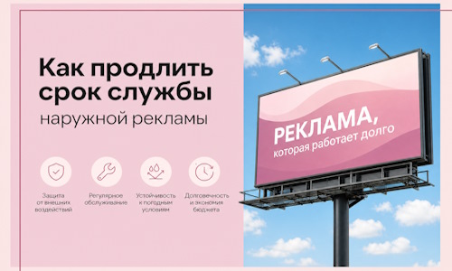 Как продлить срок службы наружной рекламы в  Дмитрах