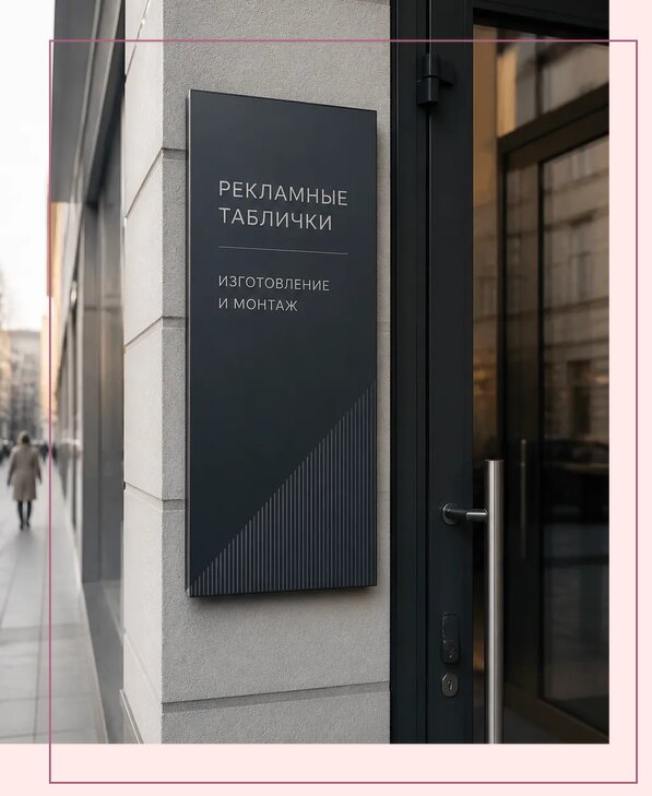 Рекламные таблички в Дмитрах по цене от 4824 р. | Аванза-Дмв