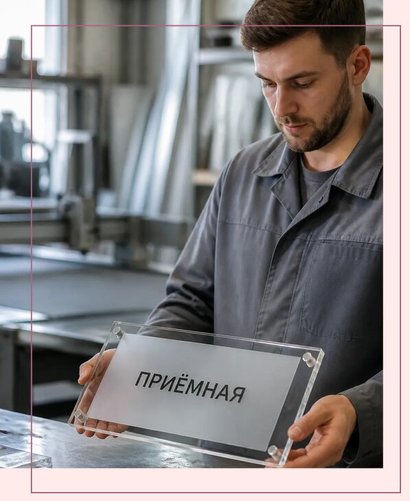 Таблички из оргстекла на заказ в Дмитрах от 4181 р. | Аванза-Дмв